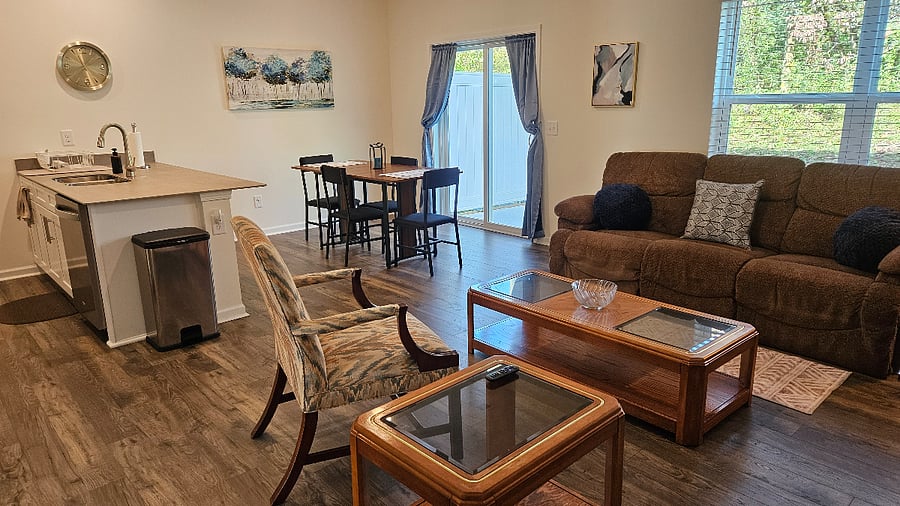 Living Room, Dining Room, Kitchen
