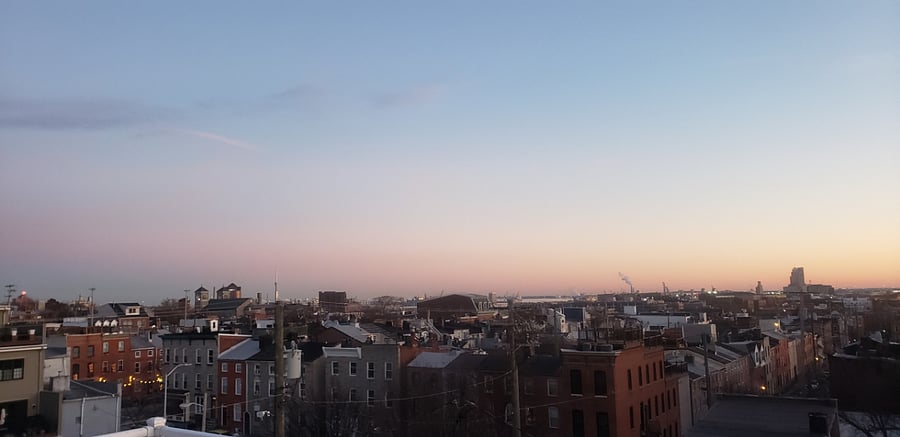 View from rooftop deck