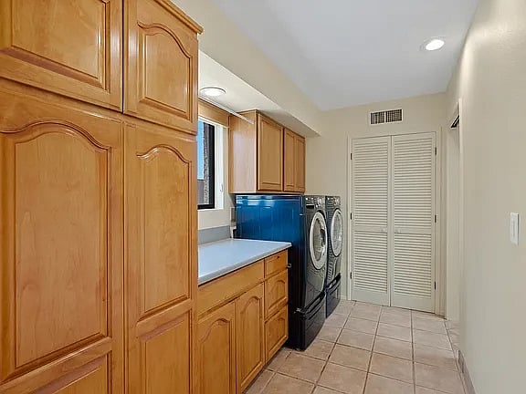 Laundry and cleaning storage area