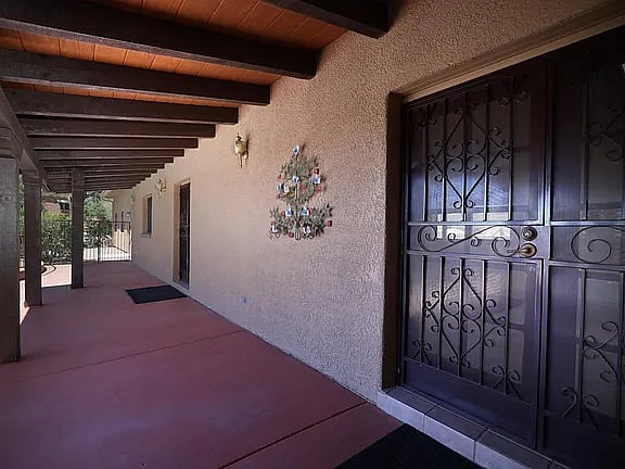 One of the back patios