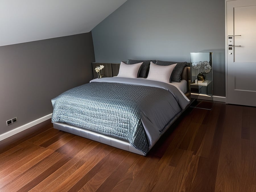 bedroom 4 shows furnished, comes with queen size bed, desk and dresser. $800 located on the 3rd level.