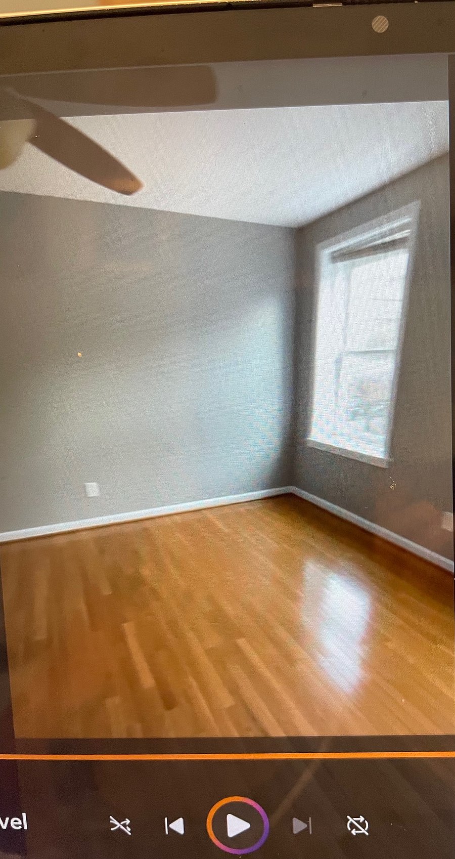 empty view of bedroom 1 without furniture