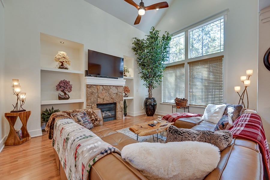 Living room-fireplace