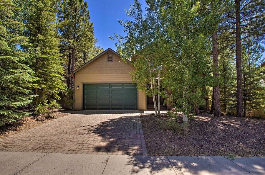 Garage and driveway