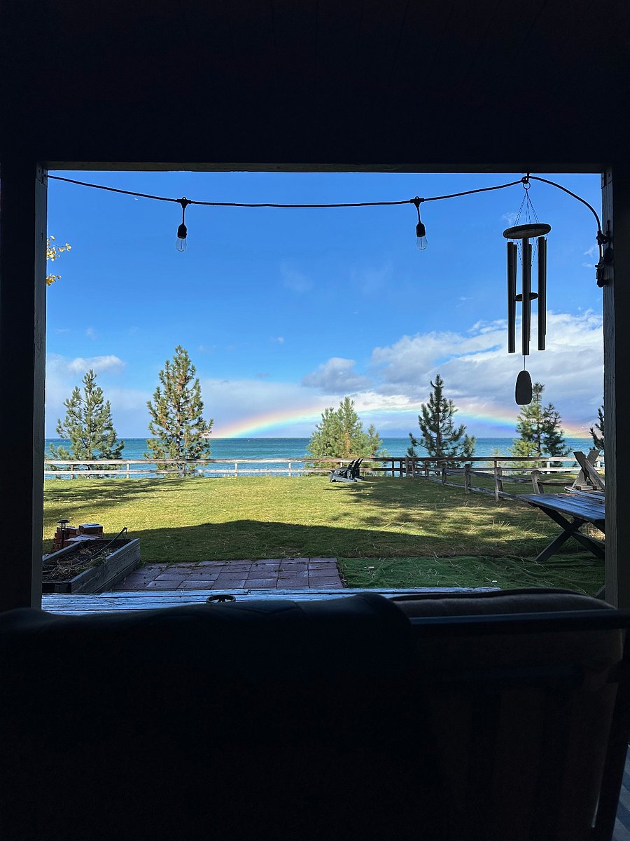 View from the kitchen sink...can't guarantee rainbow    