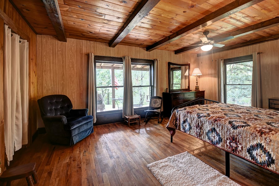 Large bedroom with double closet