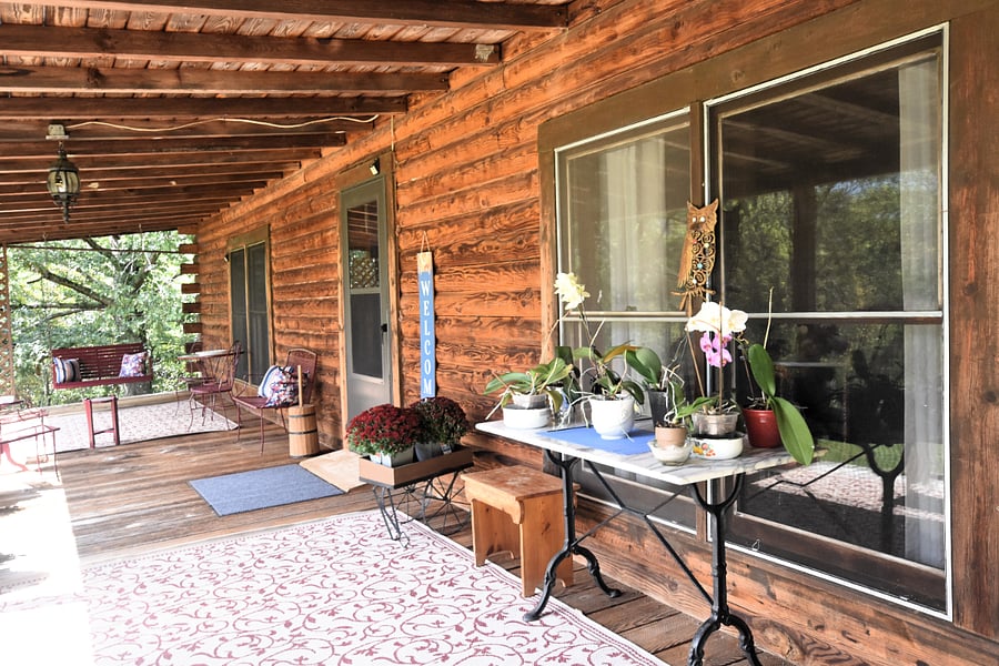Covered front porch