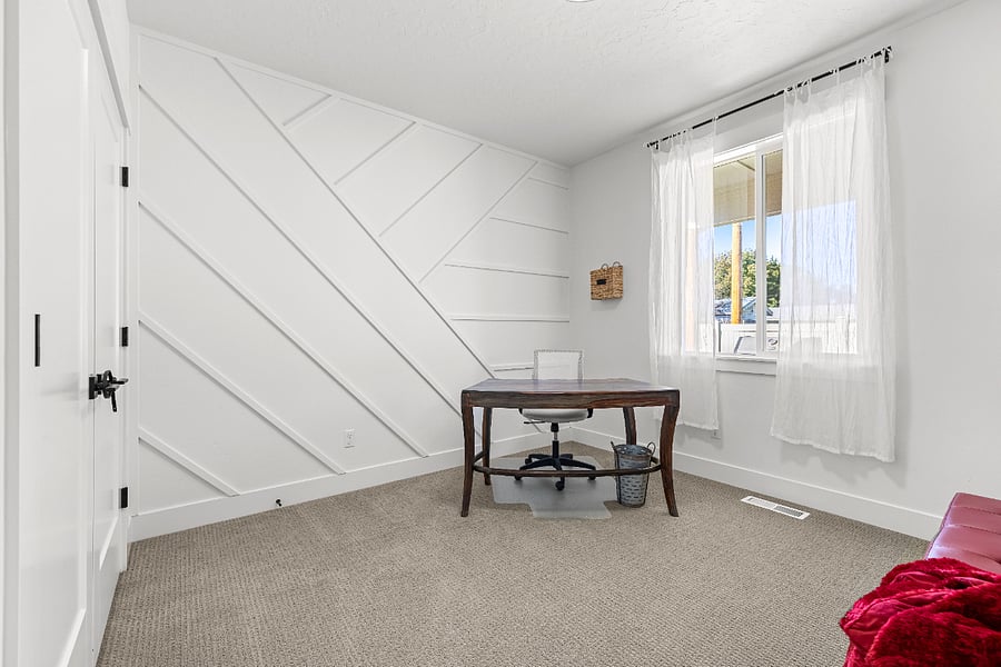 4th bedroom is a dedicated office space.