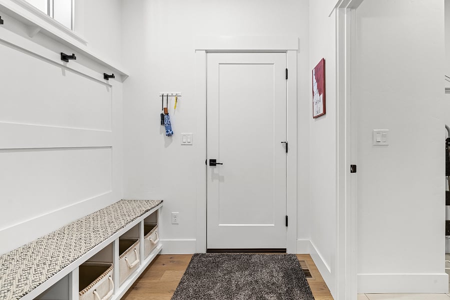 Convenient drop-zone off of the garage and adjacent to the front door.