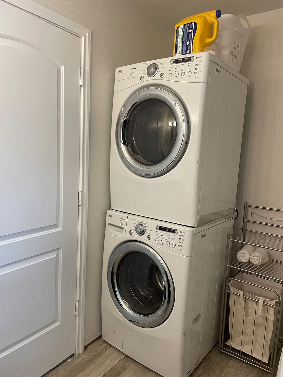 laundry located in second bath