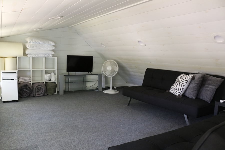 Upstairs living room and Smart TV