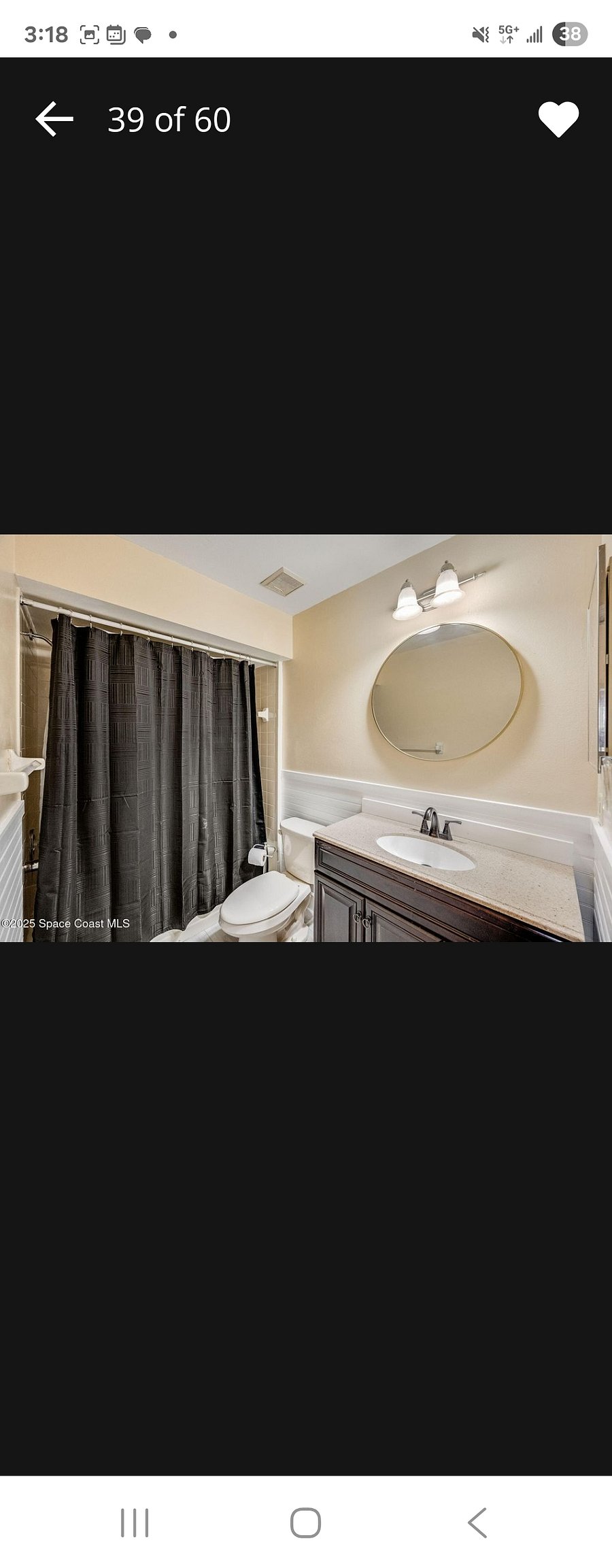 Main/Second floor bathroom has a door from the guest bedroom and a door from the half for guest. The first floor bathroom has a shower and a tub.