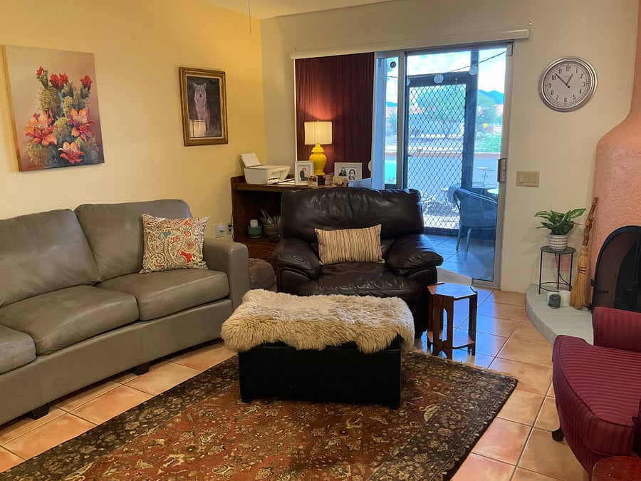 Living room. Slider has access to back porch.