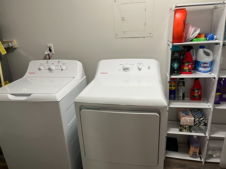 New washer and dryer