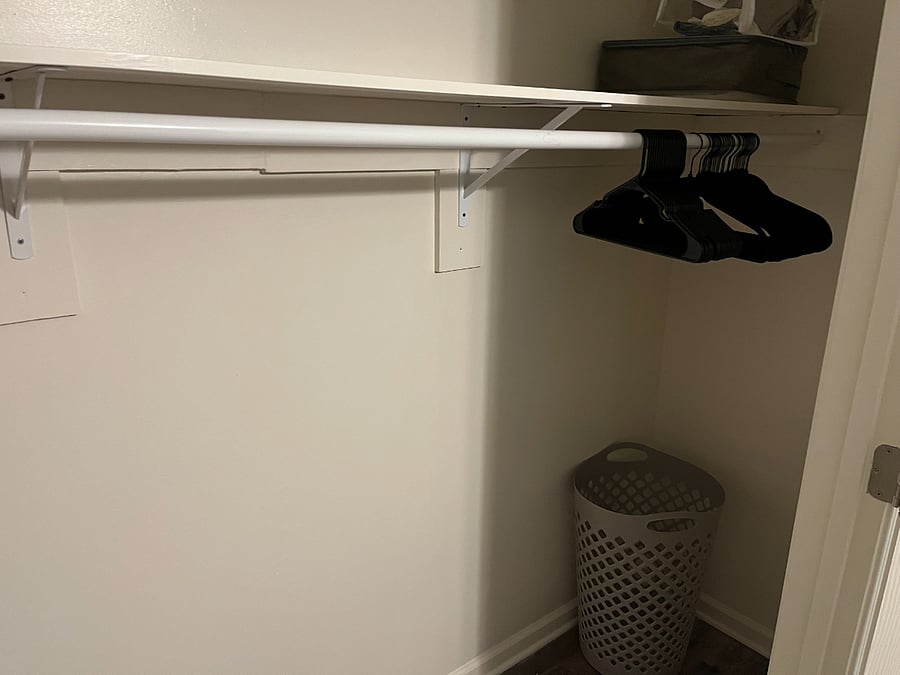 Large walk in closet