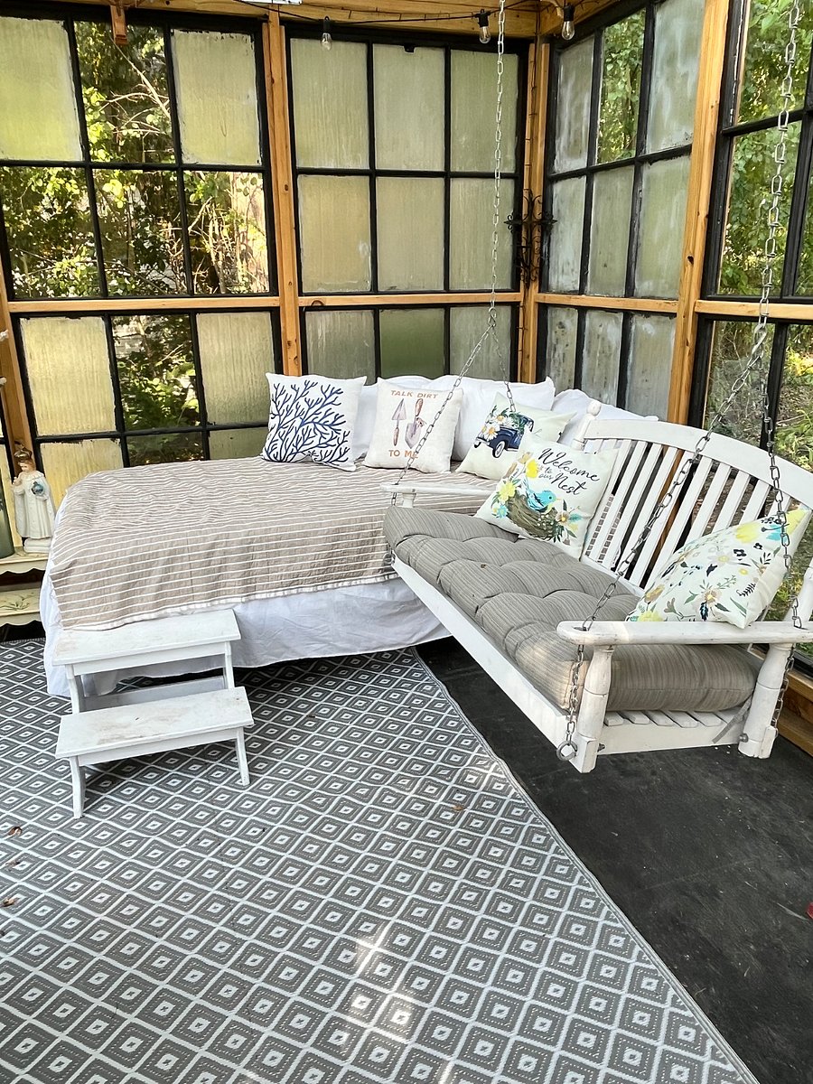 Inside greenhouse