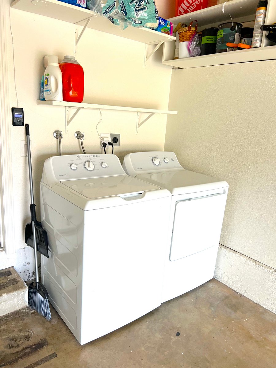 Laundry in garage