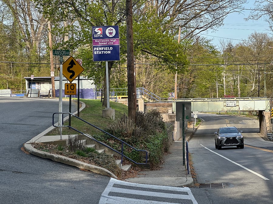 Your apartment space is just three blocks away from the Septa Route 100 Trolley Line that goes to 69th Street, and can then transfer via the "El" to the University of Pennsylvania or Center City Philadelphia.