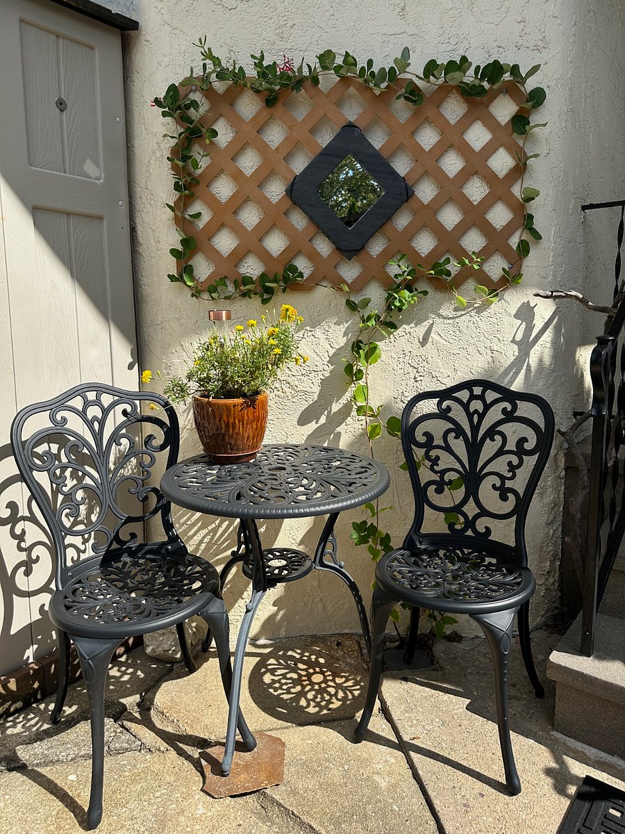 Right outside your door... have a cup of tea, coffee or whatever.... anytime! This is your own private bistro table and seating.