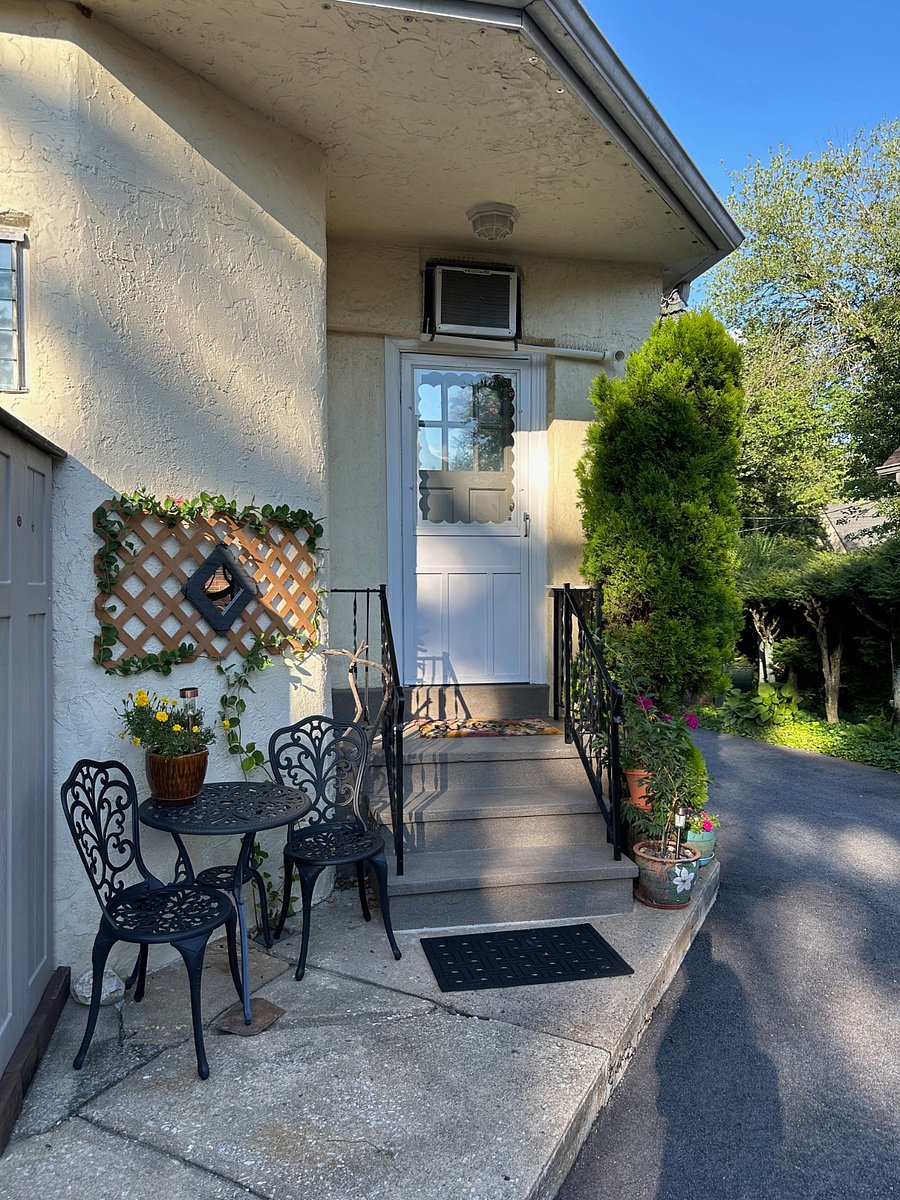 This is your own private entrance to your Lodging... just a few yards away from your parking spot.