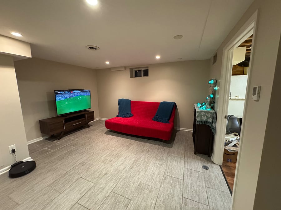 Basement living space