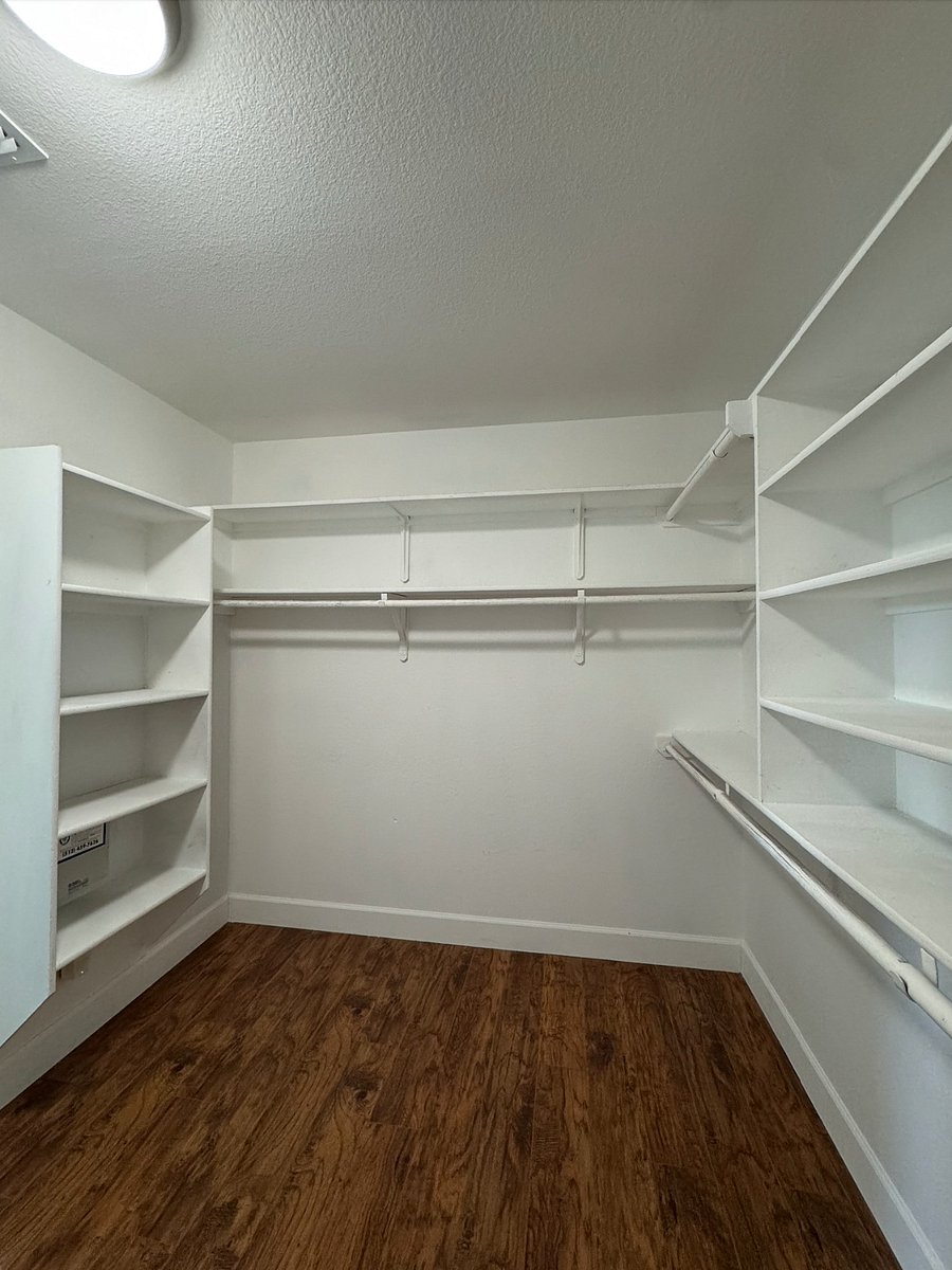 Oversized walk-in closet