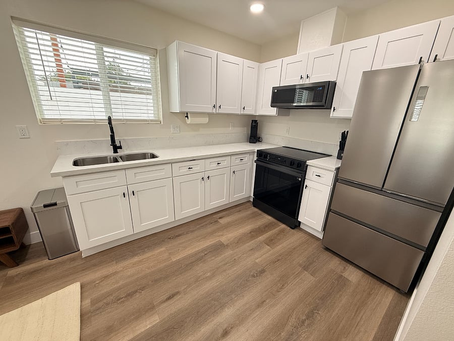 Kitchen with all bluetooth enabled appliances