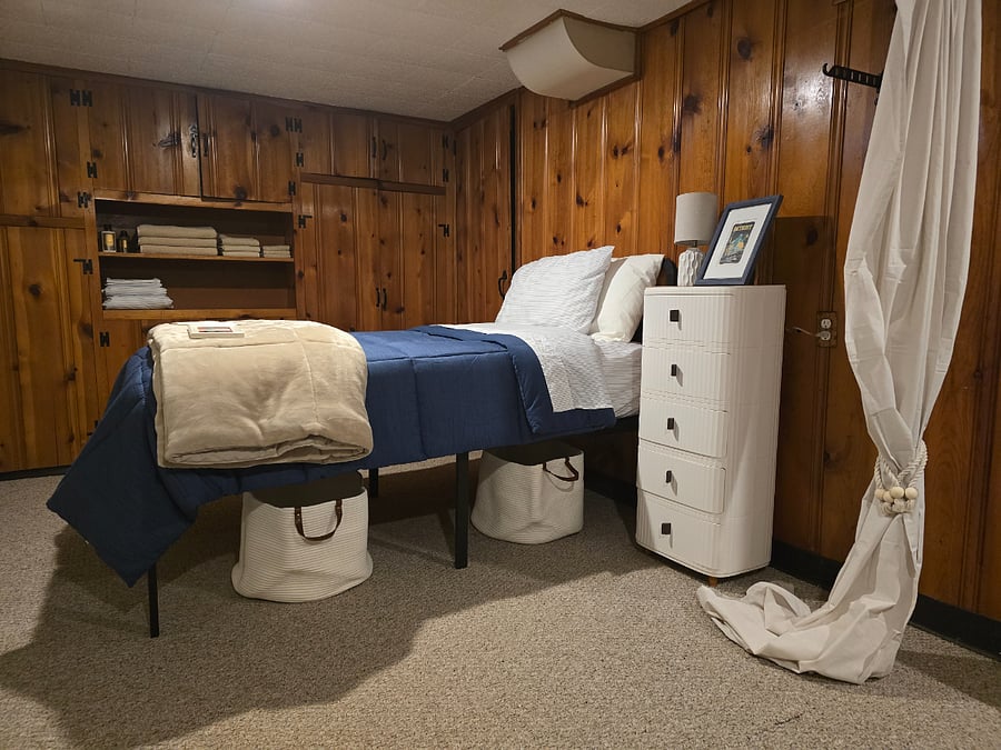 Additional twin bed available for out of town family or guest with owner approval for a fee.