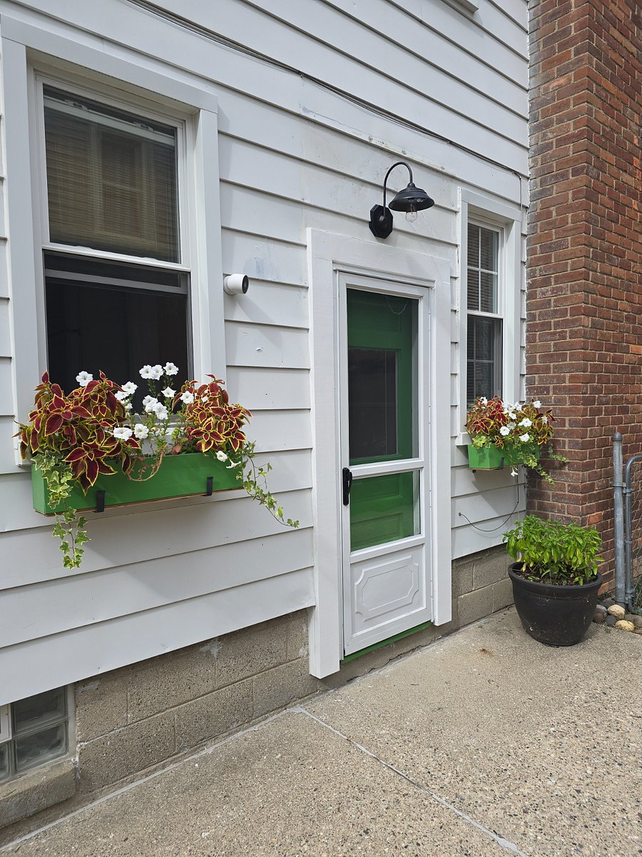 Side entrance with Google Nest Camera.