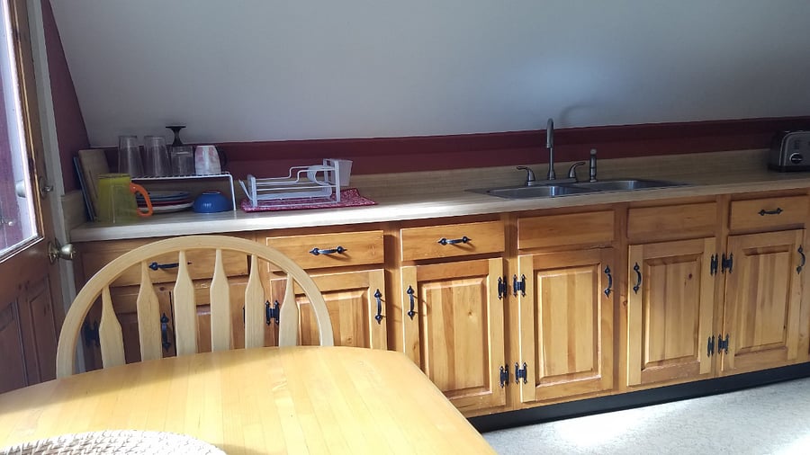 Kitchen counters and sink