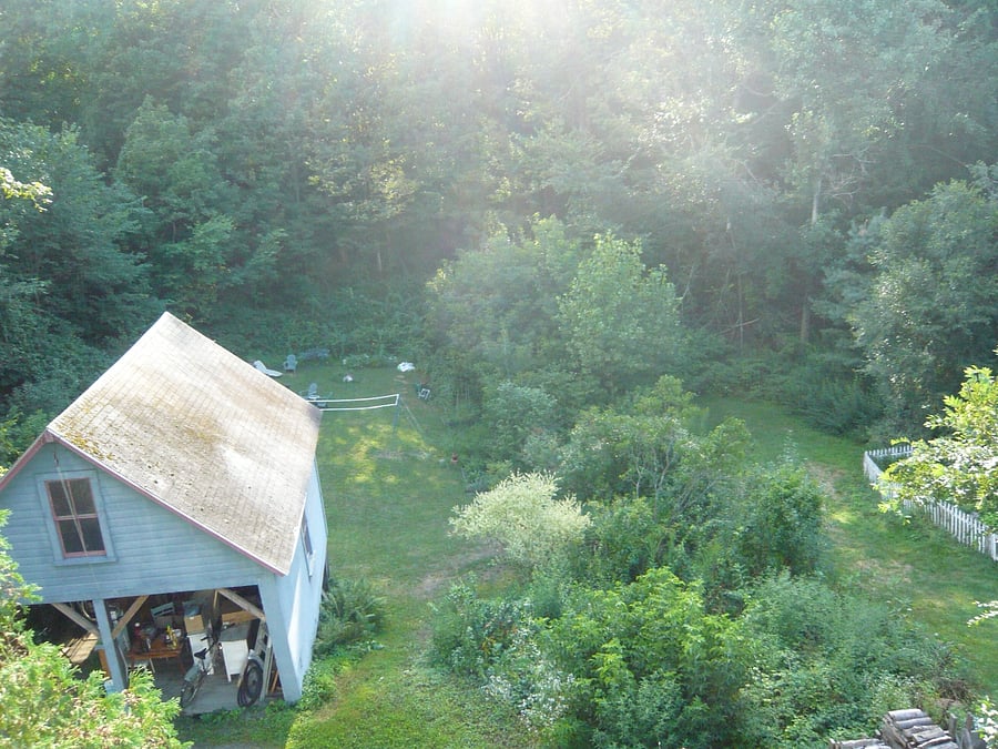 Backyard in summer from 3rd - older photo