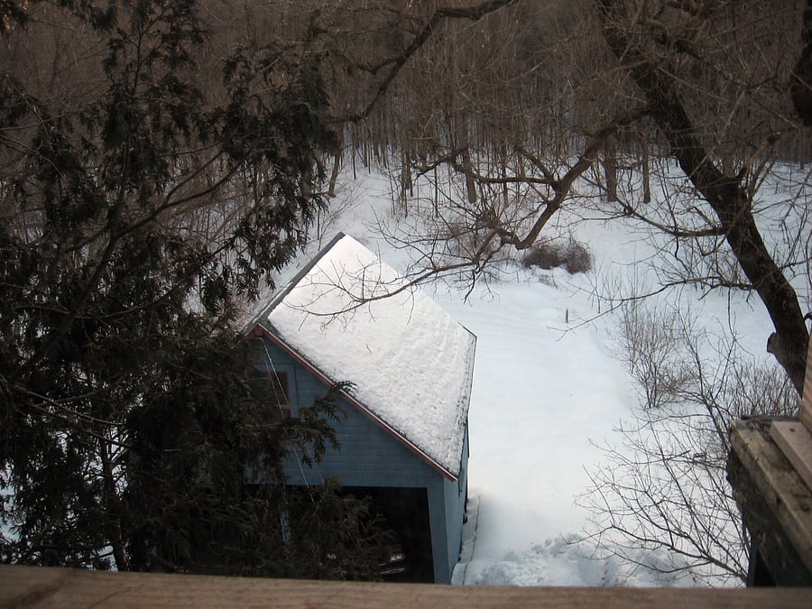 Backyard from 3rd in winter