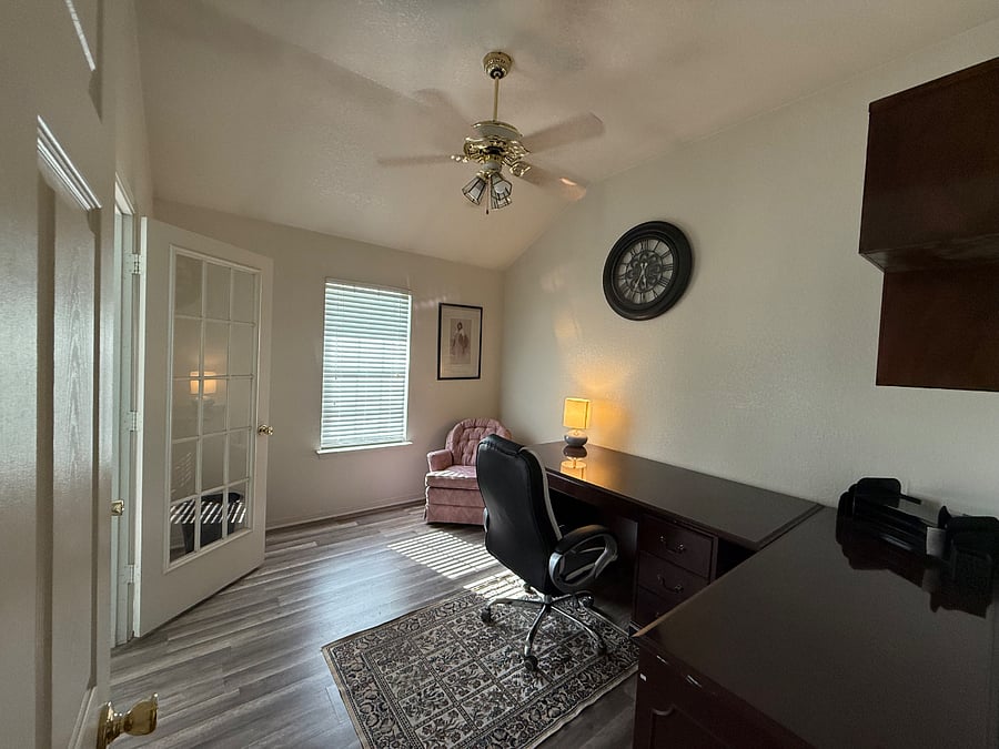 Office off master bedroom