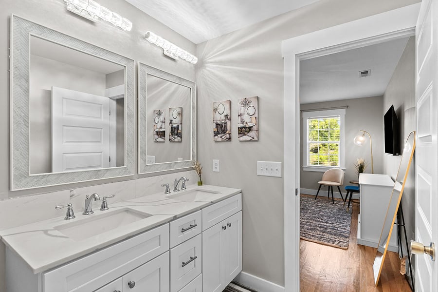 Primary Ensuite Bathroom designed for 2