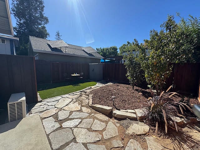 Private yard with space to garden morning coffee or relaxing.
