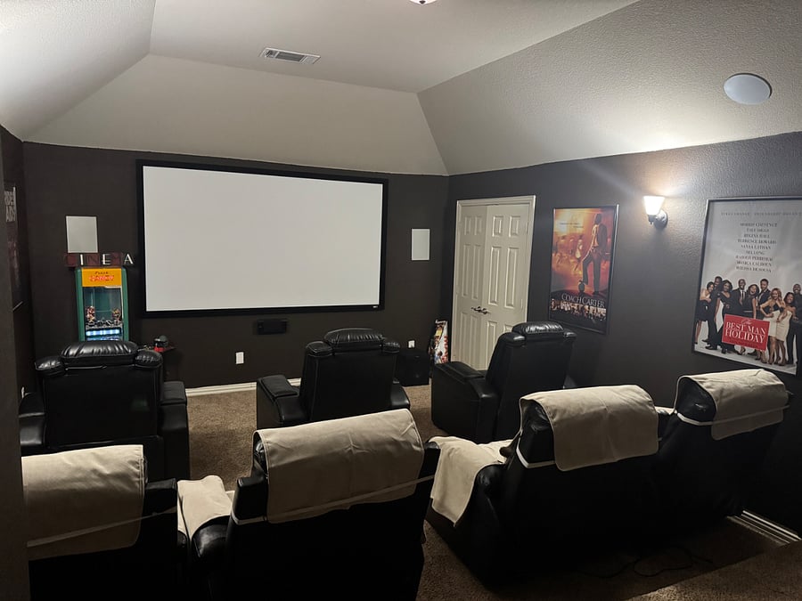 Recline and watch you favorite show on the big screen