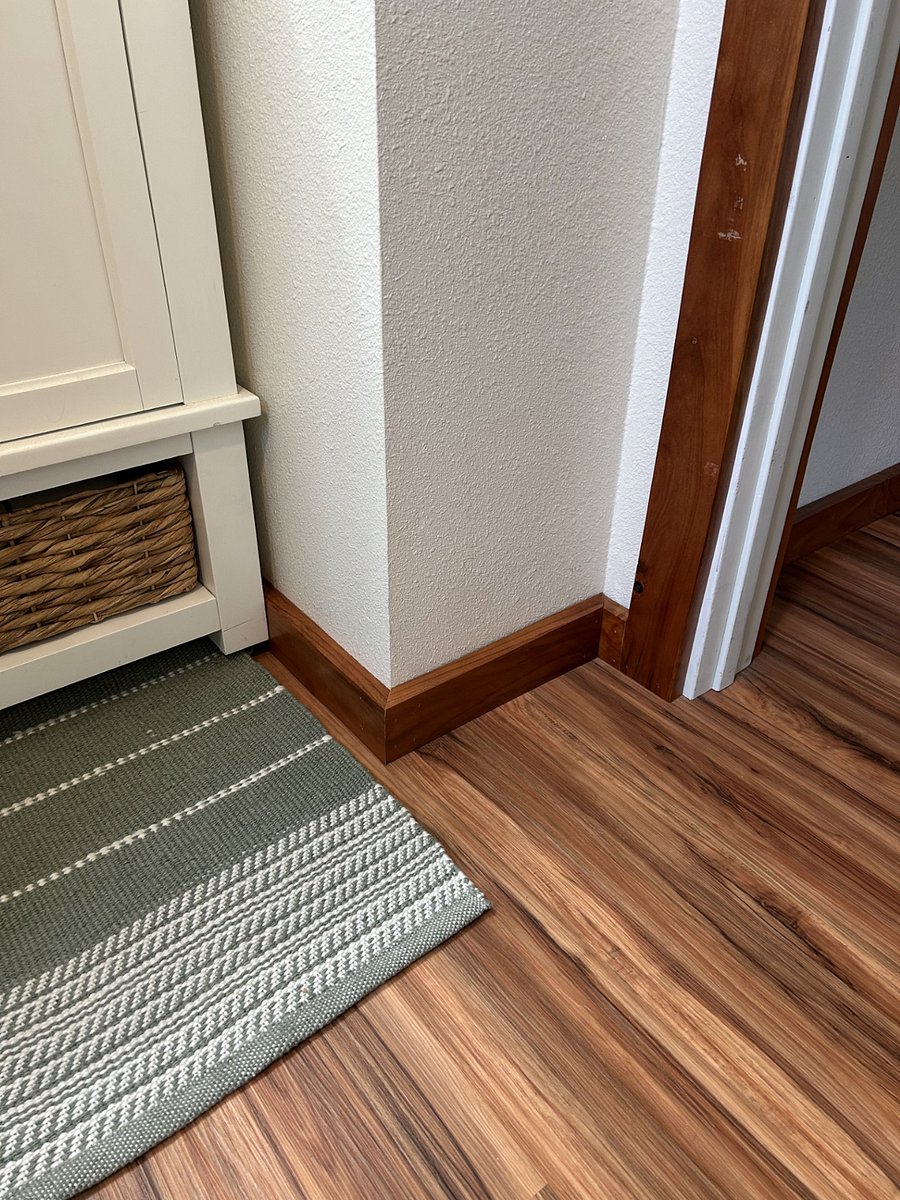 Locally sourced redwood trim
