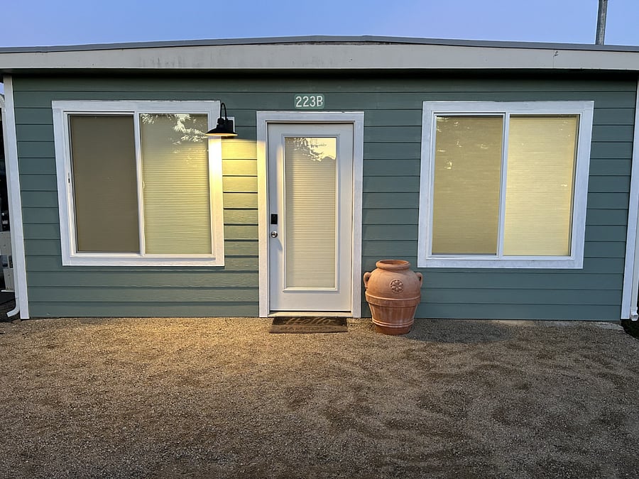 Front entry with keyless door pad