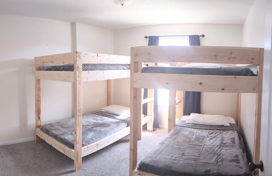 Bedroom 4 - with 2 sets of bunk beds option