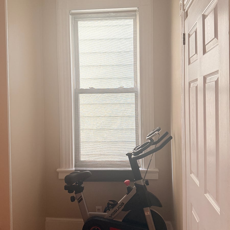 (optional! -- stationary exercise bike) 