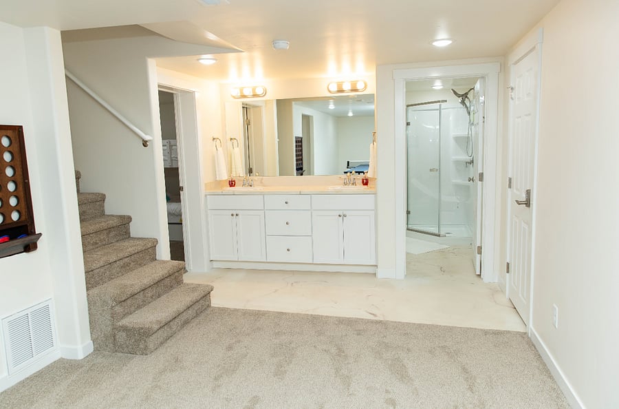 Downstairs vanity