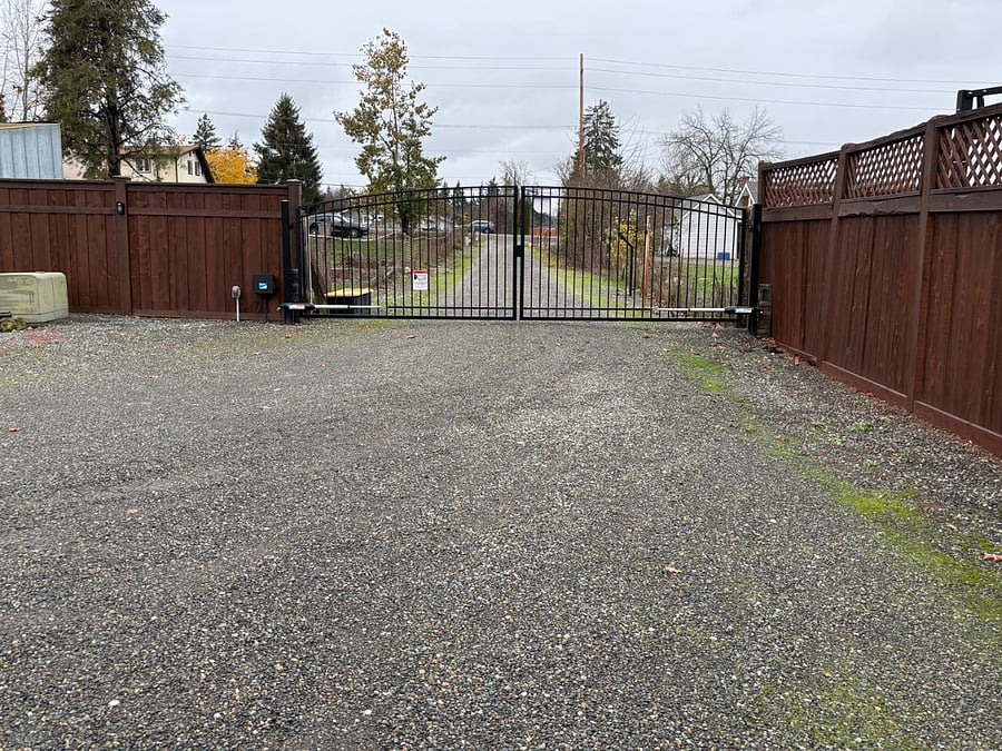 secured gate with personal fob provided