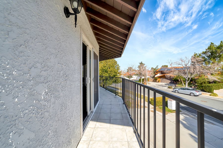 Balcony off of Master Bedroom