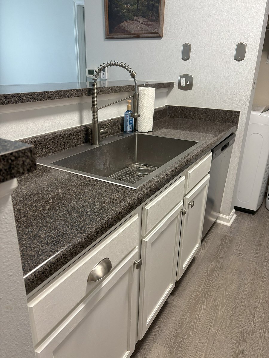 deep kitchen sink with garbage disposal