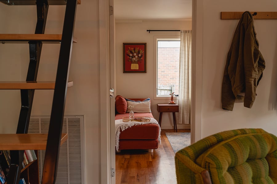 Bedroom #2 includes a convertible daybed that doubles as a queen-sized bed and sofa!