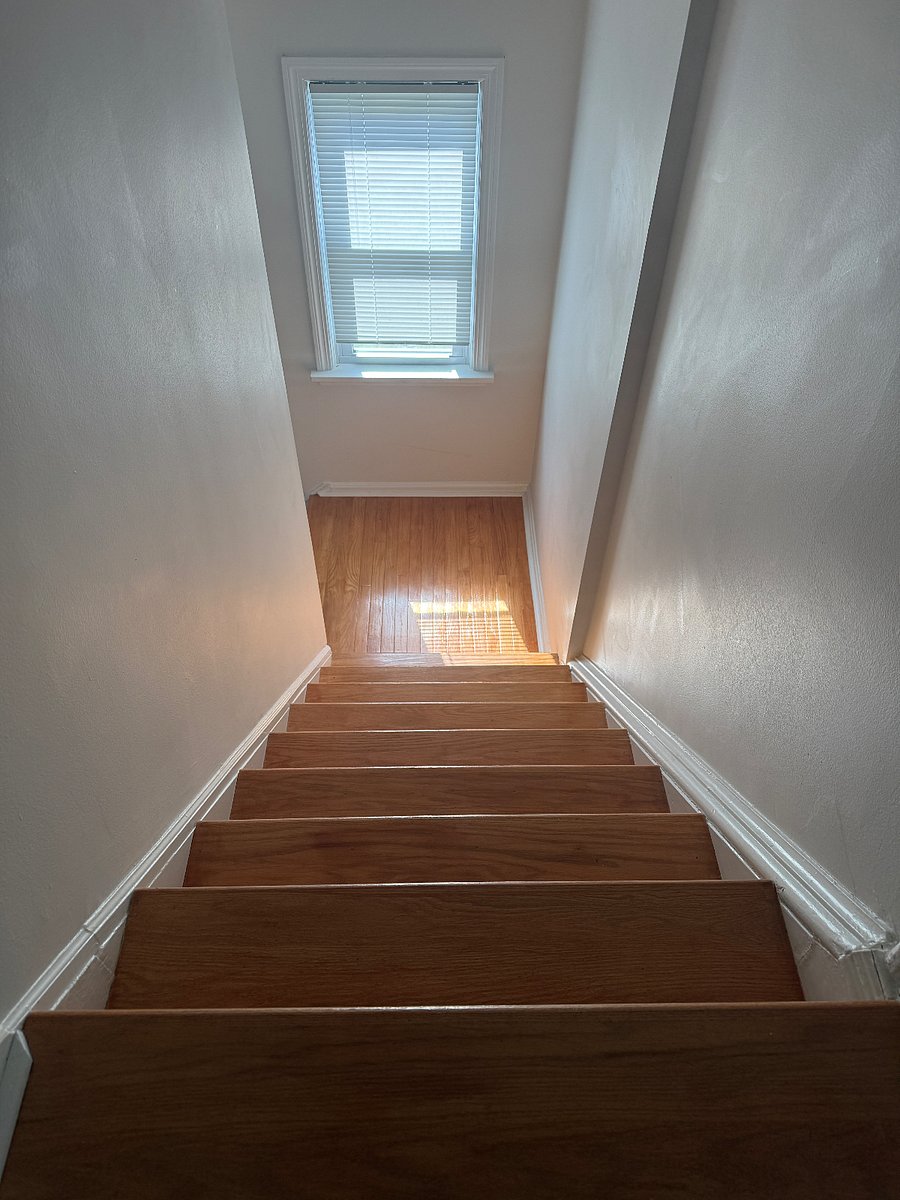 Back steps leading to the garage.