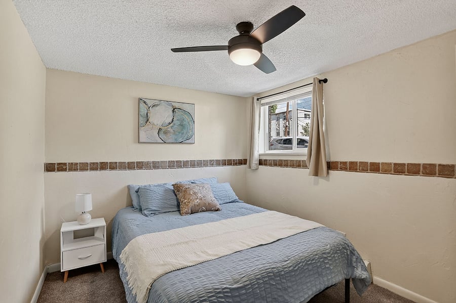 Queen Size Bed with Brand New Linens