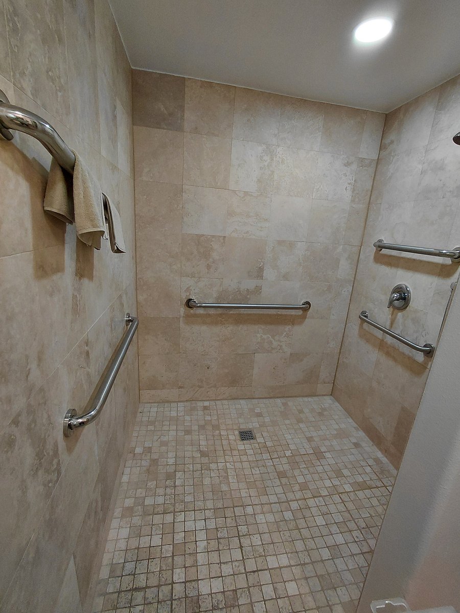 Private master bathroom