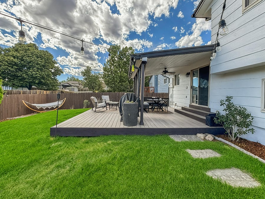 Large outdoor covered porch +  Hammock. 