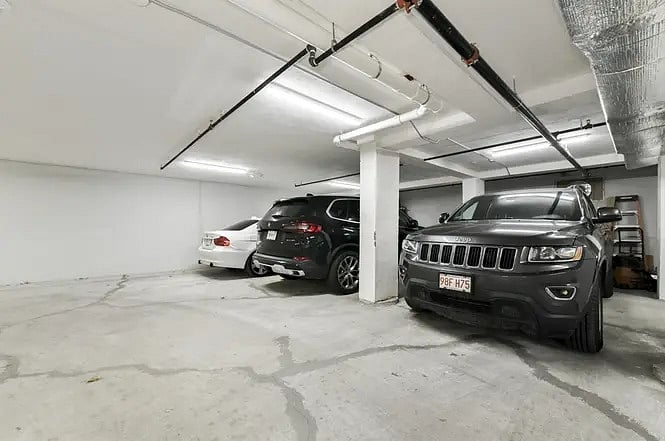 Garaged parking spot